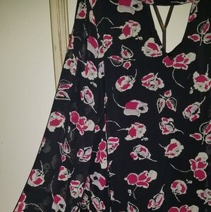 Ruff Hewn Rose Pattern Dress